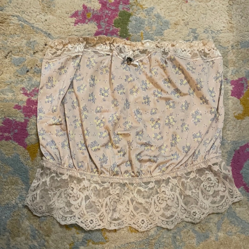 Free people strapless crop top